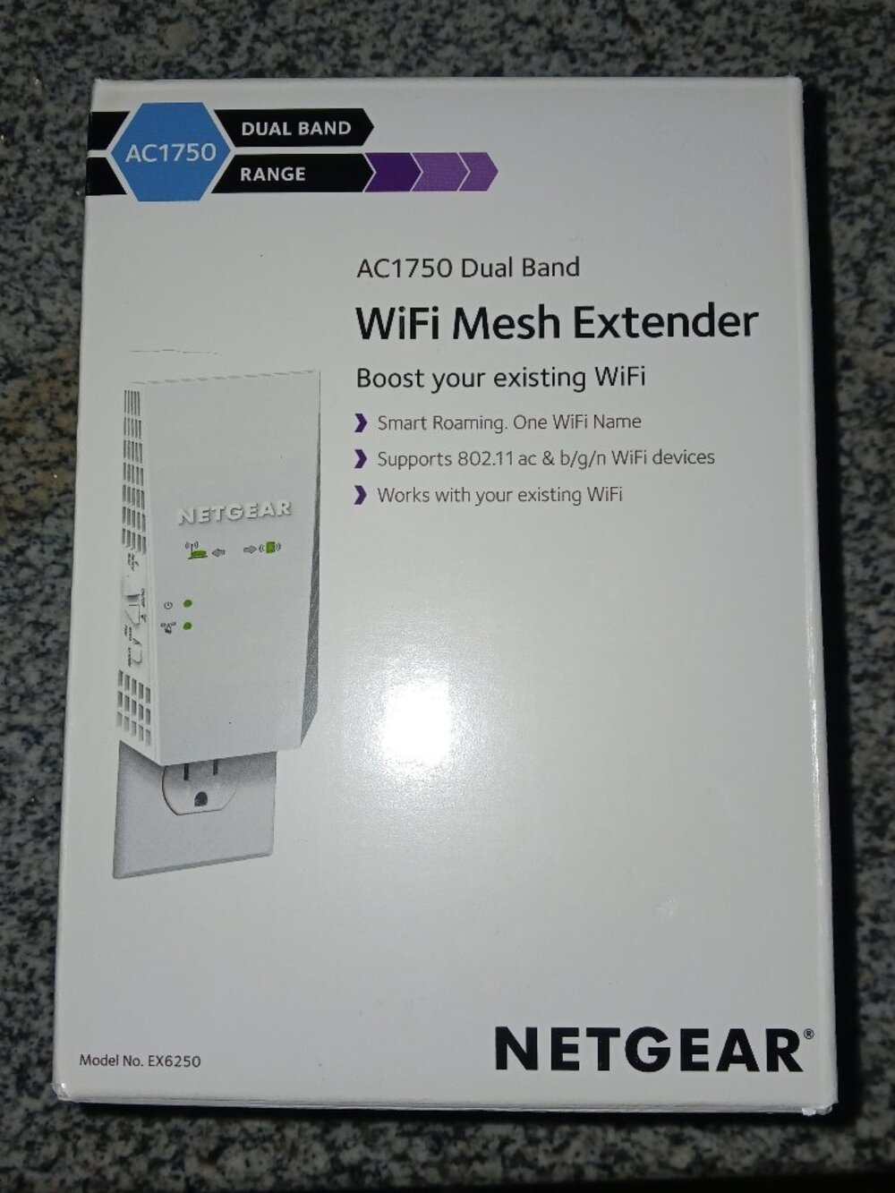 NETGEAR Nighthawk AC1750 WiFi Mesh Extender EX6250 Dual Band Booster